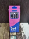 3 en 1 cable de carga de teléfono celular 01 auricular de teléfono móvil en el oído auricular de grano MP3 auriculares con cable auriculares pequeños moda creativa boutique Specification image
